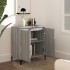 Aparador de madera contrachapada gris Sonoma 60x35x70