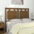 Cabecero de cama madera maciza pino marrón miel 125,5x4x100