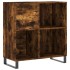 Mueble discos madera contrachapada roble ahumado 84,5x38x89