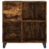 Mueble discos madera contrachapada roble ahumado 84,5x38x89