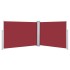 Toldo lateral retráctil rojo 120x1000