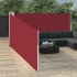 Toldo lateral retráctil rojo 120x1000