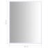 Espejo blanco 80x60