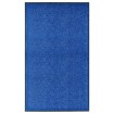Felpudo lavable azul 90x150 cm