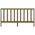 Cabecero de cama madera maciza de pino marrón miel 206x4x100
