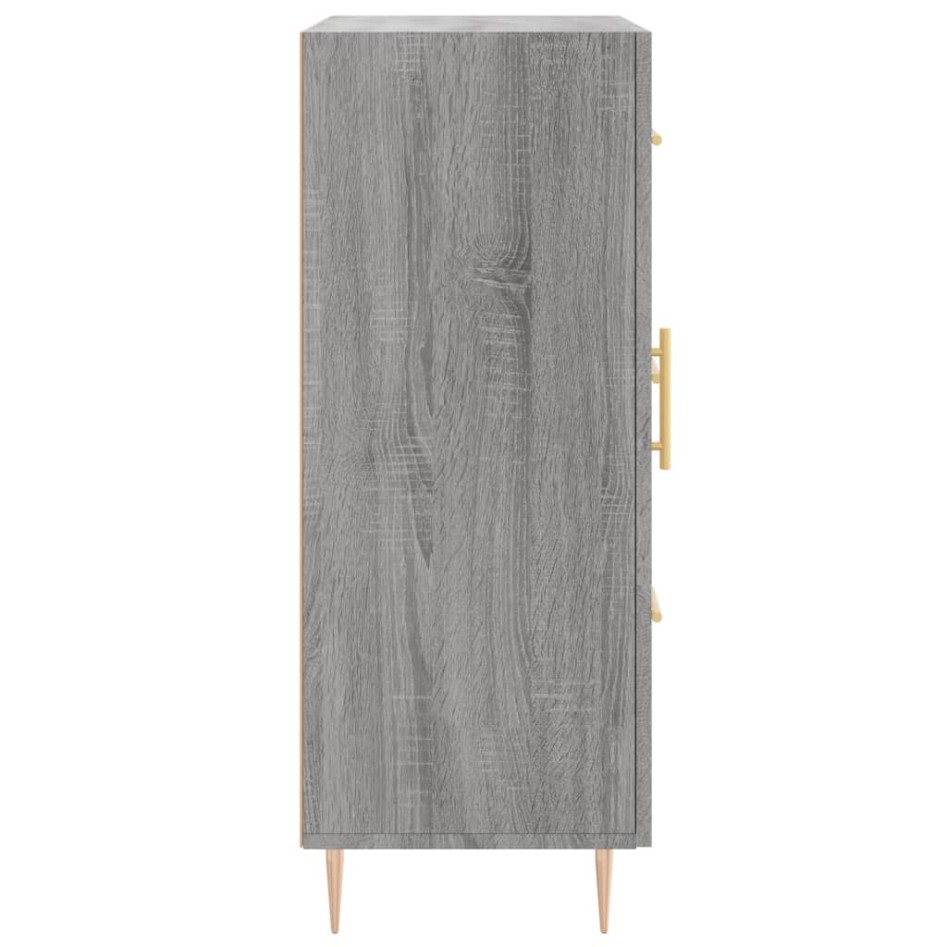 Aparador de madera de ingeniería gris Sonoma 69,5x34x90