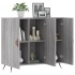 Aparador de madera de ingeniería gris Sonoma 90x34x80