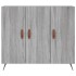 Aparador de madera de ingeniería gris Sonoma 90x34x80