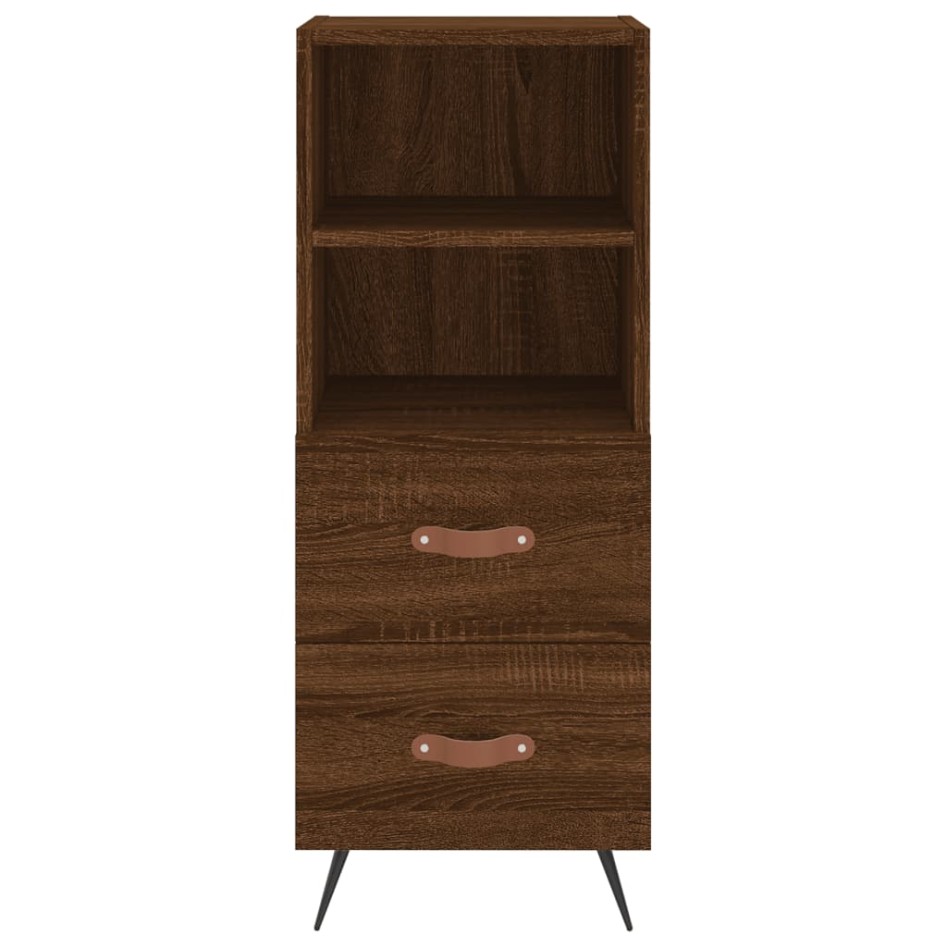 Aparador madera de ingeniería marrón roble 34,5x34x90