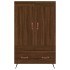 Aparador alto madera de ingeniería roble marrón 69,5x31x115