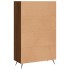 Aparador alto madera de ingeniería roble marrón 69,5x31x115
