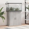 Soporte para acuario madera ingeniería gris Sonoma 81x36x73 cm