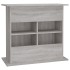 Soporte para acuario madera ingeniería gris Sonoma 81x36x73