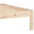 Estructura de cama sin colchón madera de pino maciza 120x200