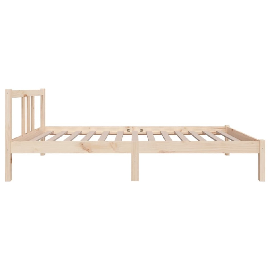 Estructura cama individual sin colchón madera maciza 90x190