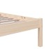 Estructura cama individual sin colchón madera maciza 90x190