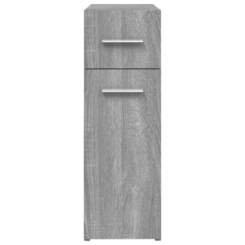 Armario botiquín madera contrachapada gris Sonoma