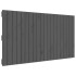 Cabecero de cama de pared madera maciza pino gris 127,5x3x60