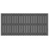 Cabecero de cama de pared madera maciza pino gris 127,5x3x60