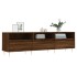 Mueble de TV madera contrachapada roble marrón 150x30x44,5