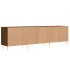 Mueble de TV madera contrachapada roble marrón 150x30x44,5