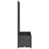 Jardinera con enrejado PP negro 80x40x136