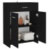 Armario de baño madera contrachapada negro 60x33x80