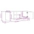 Mueble de TV madera contrachapada negro 102x35x36,5