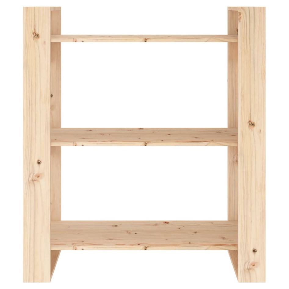 Estantería/divisor de espacios madera maciza pino 80x35x91