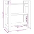 Estantería/divisor de espacios madera maciza pino 80x35x91