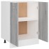 Armario inferior de cocina contrachapado gris 60x46x81,5