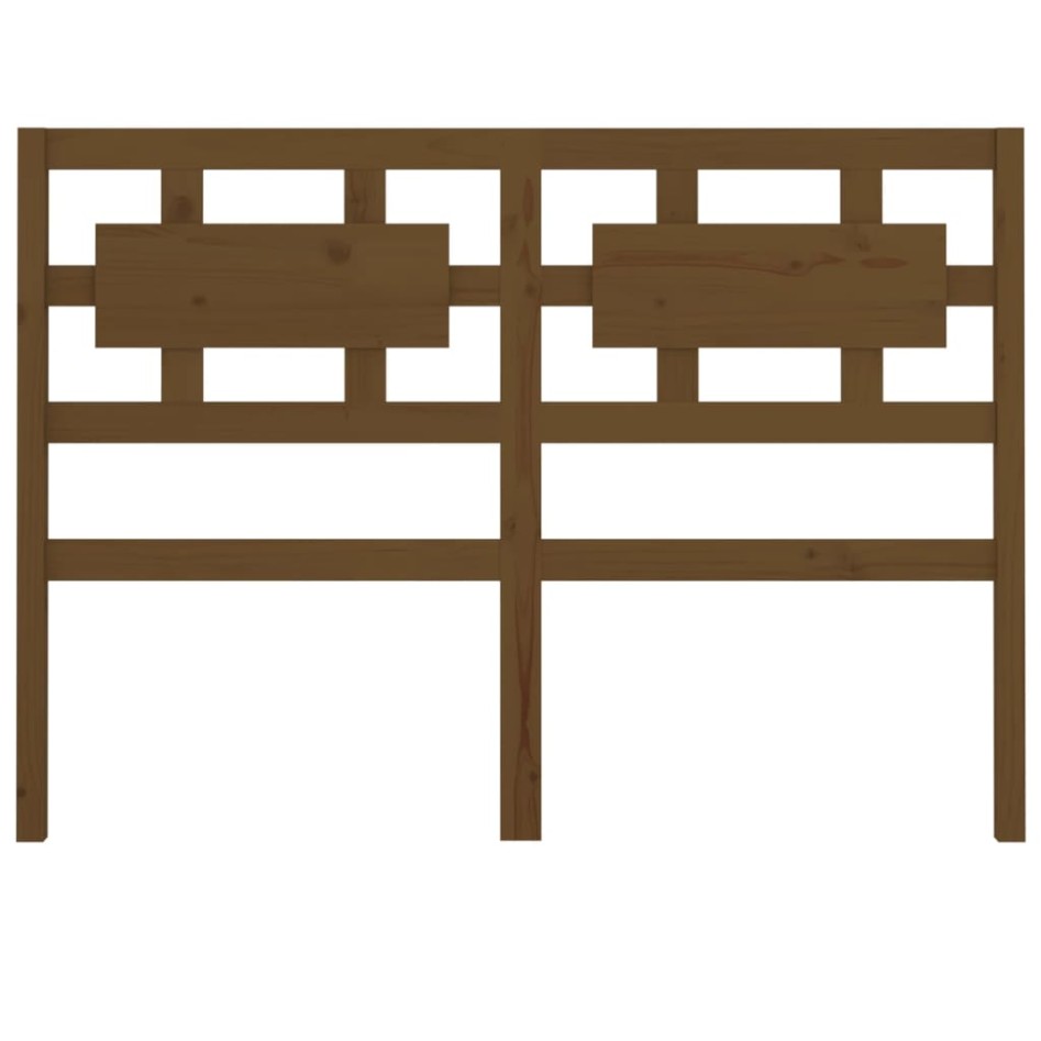 Cabecero de cama madera maciza pino marrón miel 205,5x4x100