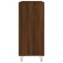Mueble discos madera contrachapada roble marrón 84,5x38x89