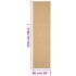 Alfombra de sisal natural 66x250