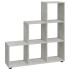 Estantería forma de escalera madera contrachapada gris