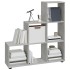 Estantería forma de escalera madera contrachapada gris
