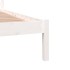 Estructura de cama sin colchón madera pino blanco 140x190