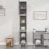 Armario de baño madera contrachapada gris Sonoma 30x30x190