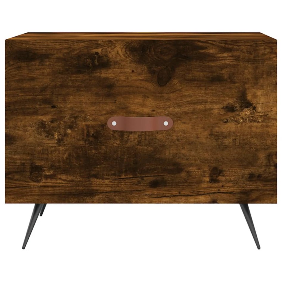 Mesa de centro madera de ingeniería roble ahumado 50x50x40