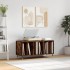 Mueble discos madera contrachapada roble ahumado 100x38x48