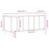 Mueble discos madera contrachapada roble ahumado 100x38x48