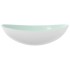 Lavabo de vidrio templado blanco 54,5x35x15,5