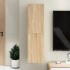 Mueble de TV madera contrachapada color roble 30,5x30x110