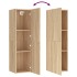 Mueble de TV madera contrachapada color roble 30,5x30x110