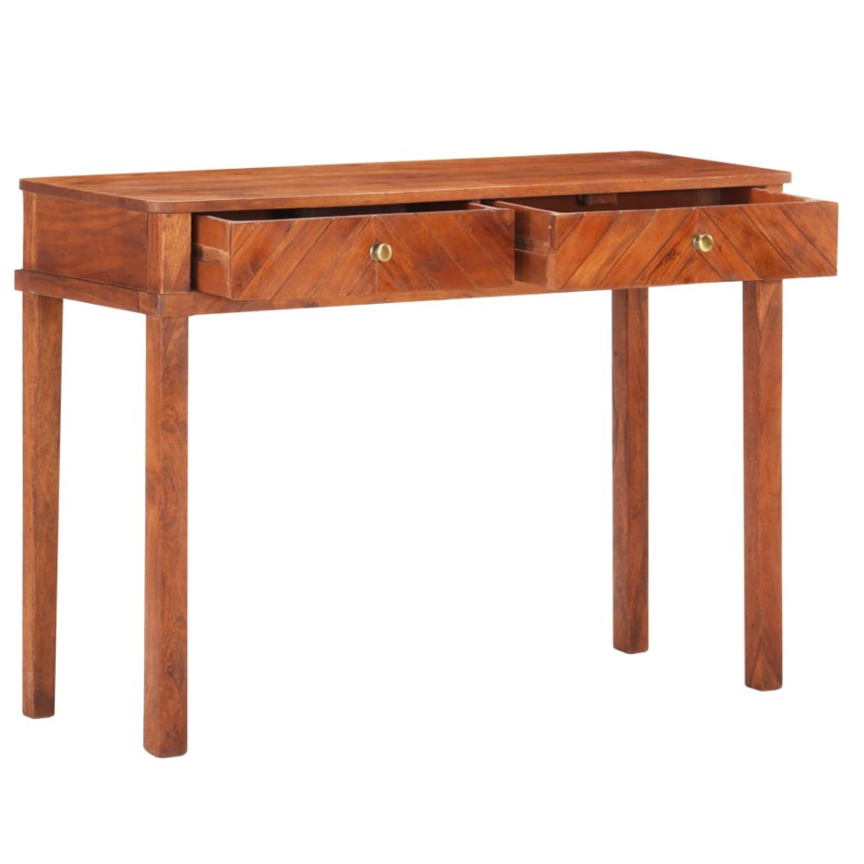 Mesa consola de madera maciza de acacia 110x40x76