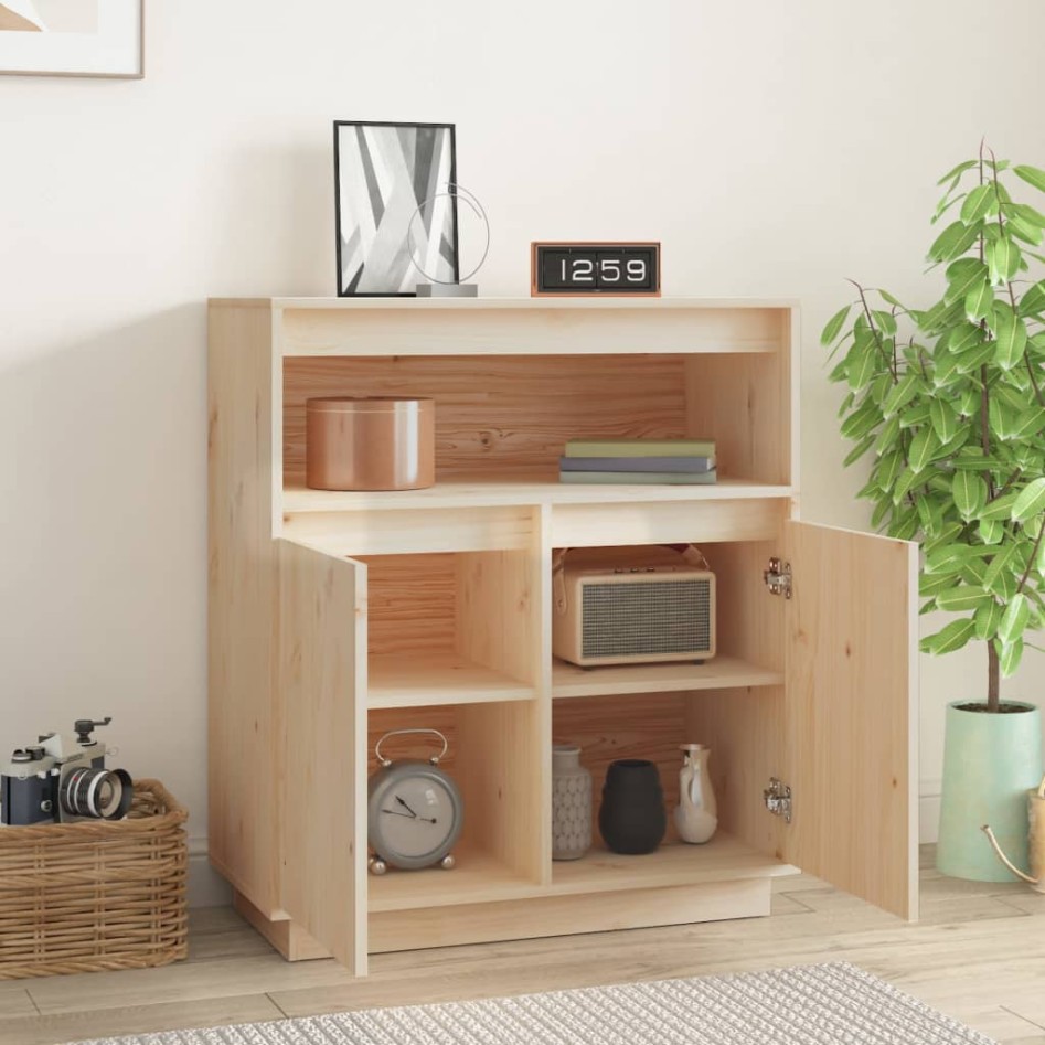 Aparador de madera maciza de pino 70x34x80