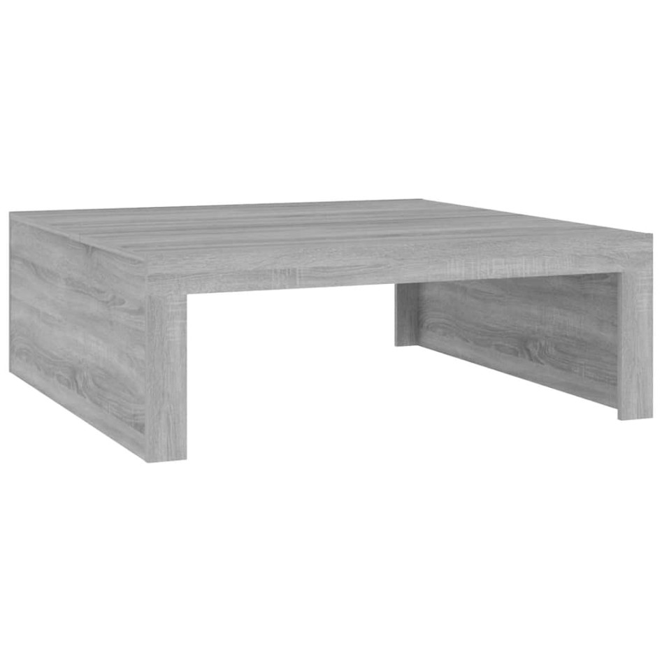 Mesa de centro madera de ingeniería gris Sonoma 100x100x35