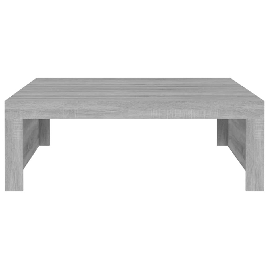Mesa de centro madera de ingeniería gris Sonoma 100x100x35