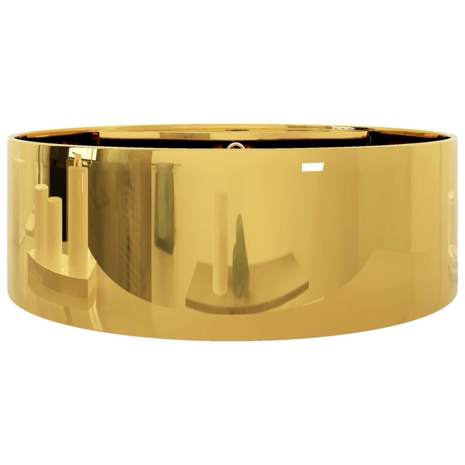 Lavabo con rebosadero 46,5x15,5 cm cerámica