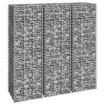 Arriates de gaviones 3 unidades hierro 30x30x100 cm